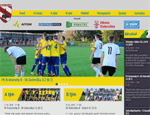 Tablet Screenshot of dobruska-fotbal.cz